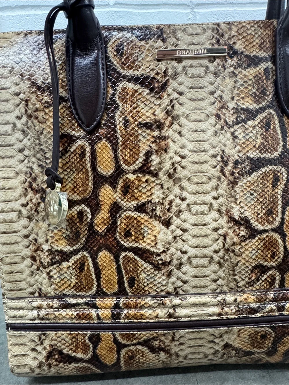 Brahmin structured satchel